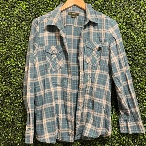 Eddie Bauer Women’s Large Blue Flannel